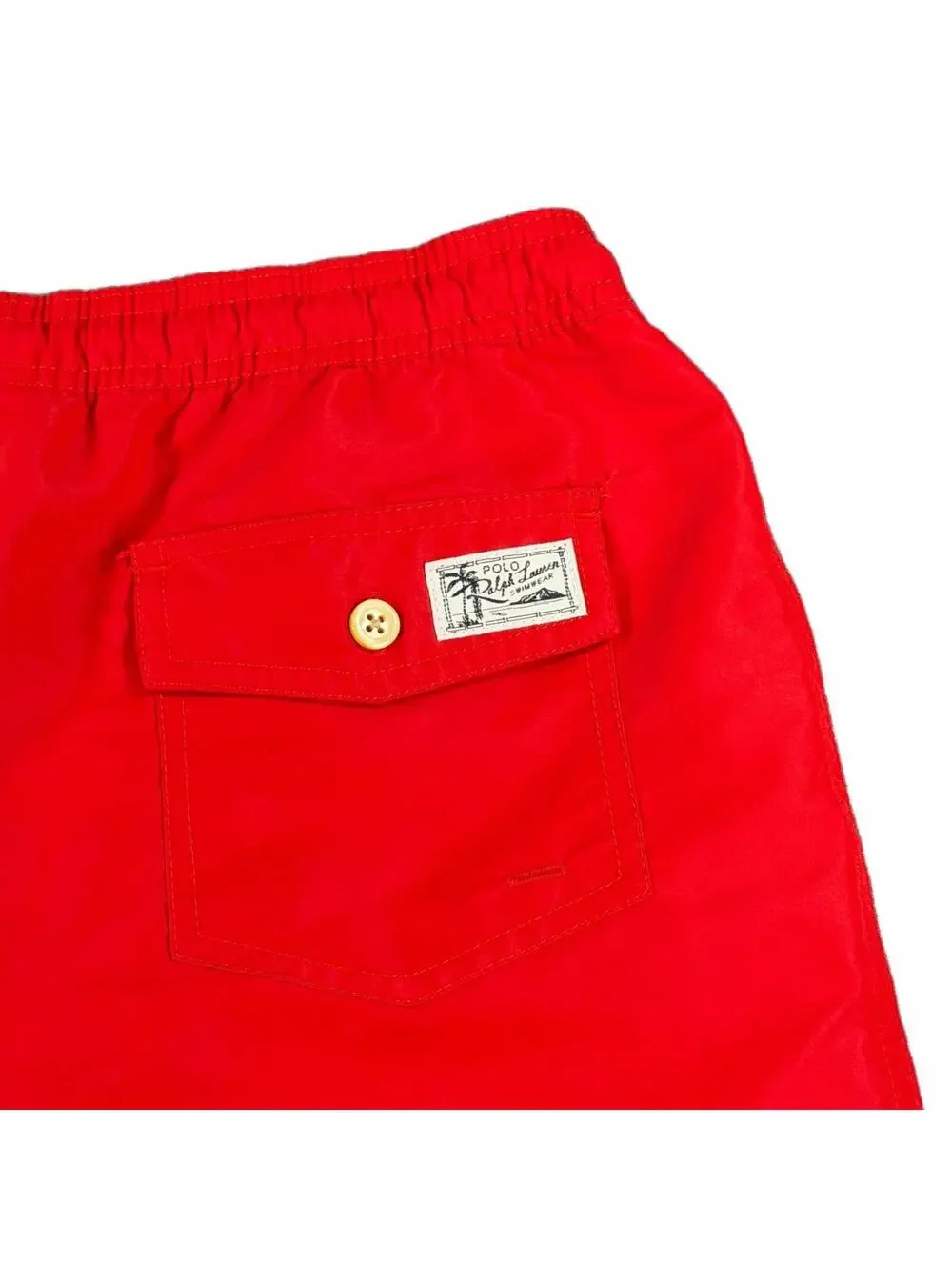 Boy's Polo Ralph Lauren Red Swim Trunks – Size XL (18–20)